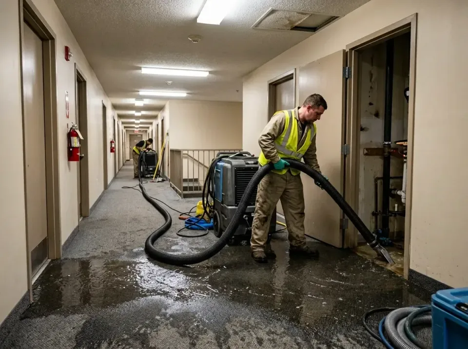 multi-unit-apartment-hallway-f-005 — frequently asked questions, Emergency Burst Pipe Water Extraction & Removal in Sierra M…